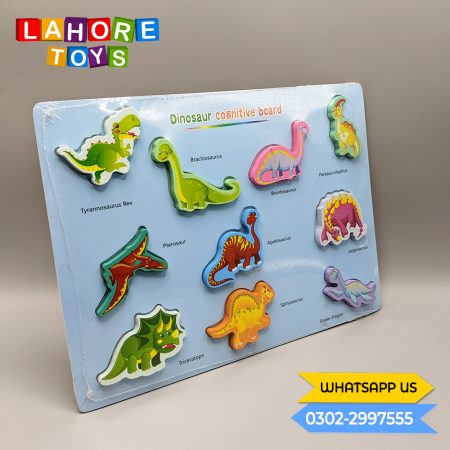Dinosaurs Wooden Learning Preschool Board
