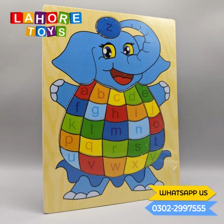 Elephant Learning Alphabet Puzzle For Kids