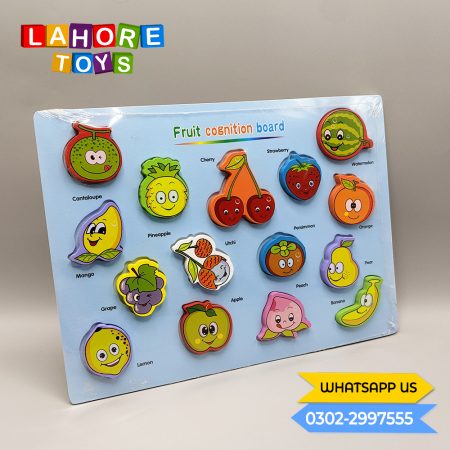 Fruits Wooden Learning Preschool Board