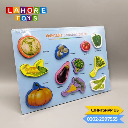 Vegetables Wooden Learning Preschool Board
