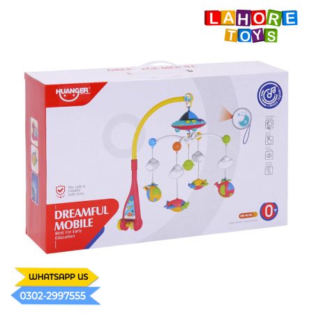 Baby Musical Crib Mobile with Light and Melodies Music Box