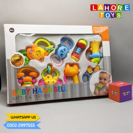 BABY HAND BELL RATTLE AND TEETHER