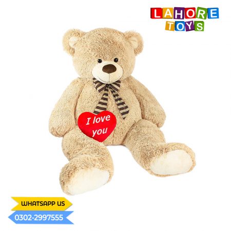 CUTE STUFFED TEDDY BEAR WITH HEART -5 FT