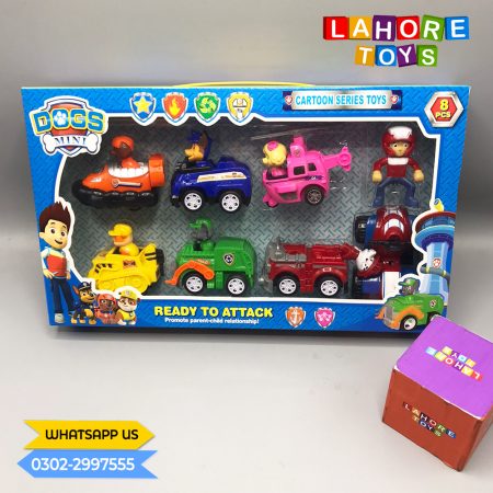 Paw Patrol Pull Back Toy Car 8 in 1