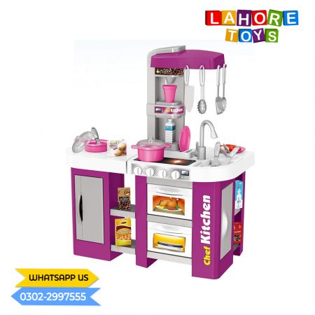 ROLE PLAY KITCHEN SET 53 Pcs -Stove with Fire Light And Sound Playset