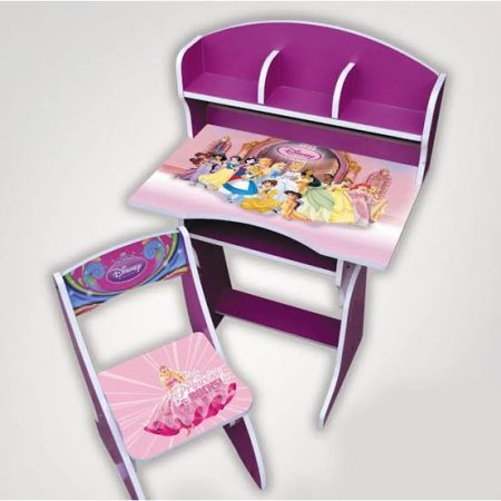 Study Table with Chair Pink Color