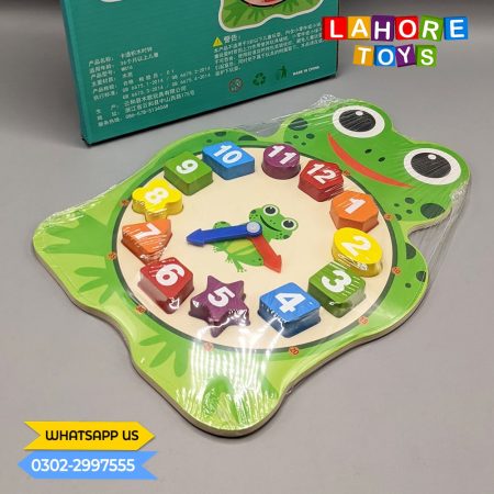 Kids Wooden Toys, Wooden Clock Toy
