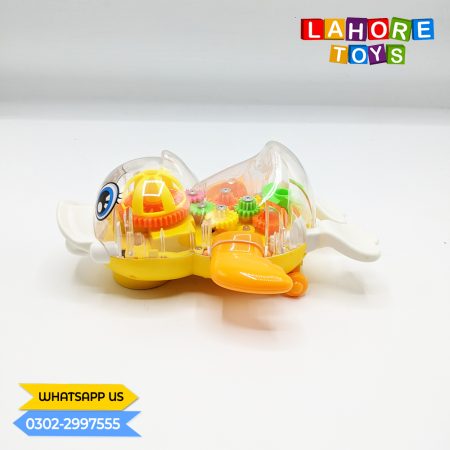 Transparent gear cute duck