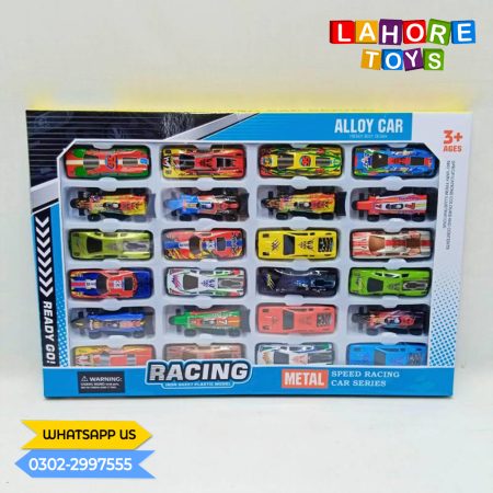 Dinki 24 Pcs Set Car Simulation Diecast Vehicle Children Gift