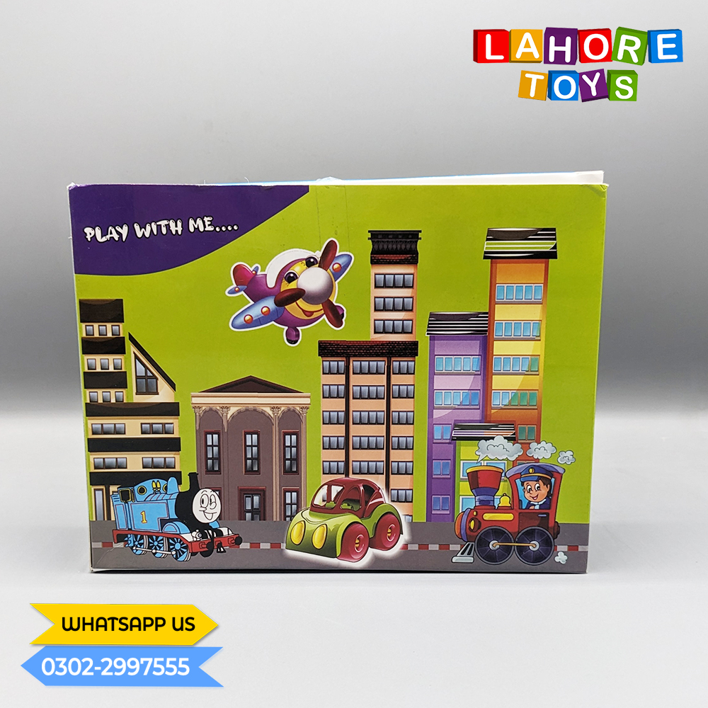 Pack Of 4 Cute Cartoon Vehicles Set - Image 2