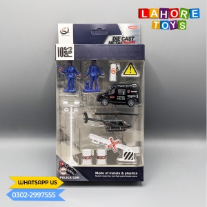 Diecast Metal Police Car Pack