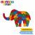 Wooden Elephant Puzzle With Alphabet & Numbers.